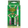 BIC Wicked - Penna a sfera retrattile a 4 colori, confezione da 4