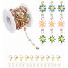 PATIKIL 16.4Ft Catena di Fiori Colorata, Anelli di Catena per Creazione di Gioielli all'Ingrosso con Ganci Aragosta E Anelli di Salto per Materiali per Creazione di Gioielli, Multicolore