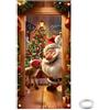 suaywo Copertura Porta Natalizia con Corda 90x200cm Copertura con Babbo Natale Decorazioni Natalizie per Porta Banner di Sfondo di Natale Copri Porta per Decorazione Natalizia per Porta