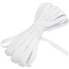 Aerzetix - C77225 - Nastro bordatore 9 Metri x 10mm - in Cotone - Colore Bianco - passamaneria gallone Abbigliamento Cuscini trapunte