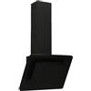 vidaXL Cappa a Parete 60 cm in Acciaio Inox e Vetro Temperato Nero