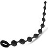 Future of your pleasure Sensual Giocattoli anali 35 cm Sfere anali 10 perle fino a ⌀2,8cm Palline anali Giocattolo anale Palline anali per uomo e per donna Catena anale in silicone nero Catena anale impermeabile Sex Toys FOPS A101