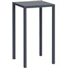 Cribel TETRIS Tavolo Bar Alto in Metallo Grigio 60x60xh110cm - Tavolo Snack per Cucina e Isola, Design Minimal Moderno, Tavolo Bar per Angolo Bar Casa, Penisola Cucina e Ambienti Interni ed Esterni