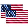 COCOSY 2 Pezzi Bandiera degli Stati Uniti (United States/US) - 90x150 cm 100% Poliestere Bandiera Americana con Occhielli in Ottone - Resistente alle intemperie & Duratura Flag per Sport & Festività