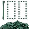 Photect Kit di Supporto per Fascette Stringicavo 100 Clip di Montaggio Fissaggio Resistenti 100 Fascette Plastica per Cablaggio Accessori per Esterno Prato Giardino Muro(Verde)