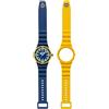 HIP HOP, Collezione Master, Orologio Uomo con 2 Cinturini in Silicone Intercambiabili, Resistente all'Acqua, Cassa 41 mm, Chiusura Pratica e Sicura, Lunghezza Regolabile fino a 19 cm, Idea Regalo