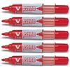Pilot V Boardmaster Begreen - Set di 5 evidenziatori, colore: Rosso