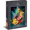 Ulmer Puzzleschmiede - Puzzle 'Fast Fruit' Con 1000 Pezzi - Originale a Tema Nutrizione Sana, Con Frutti Colorati e Colori Intensi - Made in Germany
