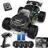 PENGBU RC Auto telecomandata da 40 KM/H a partire da 8 10 anni, 1/18 RC Auto Offroad con 2 set di pneumatici e 2 batterie da 50 minuti, 2,4 GHz Monster truck telecomandato con luce, 4 WD camion RC impermeabile