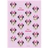 Dekora, Mini Dischi Ostia Minnie Mouse, Decorazioni Commestibili per Cupcake, Muffin & Biscotti, Design Ufficiale Disney, Rotondi 3,4 cm