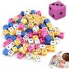 Vxiwscy Set di 100 Mini Dadi D6 Quadrati da 5mm per Giochi da Tavolo, Ddi da gioco, Attività Didattiche di Matematica, Feste a Tema Casinò e Bomboniere - 5 Colori Assortiti