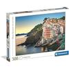 Clementoni - Puzzle 500 Pezzi per Adulti e Ragazzi, Collection, Tema Riomaggiore, Idea Regalo Uomo e Donna, Made in Italy, 49x36 cm, 35570