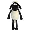 Aurora World Shaun the Sheep 61173 8-inch Plush Cuddly Toy, Black and White, 8in, Suitable for Adults and Kids