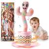 Ucikik Cactus giocattolo parlante danzante per bambini, giocattolo interattivo per bambini con 120 canzoni+canto+danza+registrazione+LED, imitazione registrazione ripete quello che dici 0-6 6-12 mesi