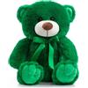 BEJOY Orsacchiotto Morbido Peluche Carino Natale Capodanno, 36 cm Verde