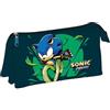 CERDÁ LIFE'S LITTLE MOMENTS Sonic Prime Custodia a 3 scomparti - Blu scuro - 11,5 x 2 x 22,5 cm - Chiusura a cerniera - Versatile e resistente - Prodotto originale progettato in Spagna