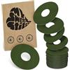 MySweetStitch - 25 x FreeStyle Libre 3 cerotti sensore, Ringpatch Ø 60mm, interno Ø 20mm, cerotto impermeabile, traspirante, delicato sulla pelle, Made in Germany, Olive-Green