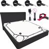 Qoosea SM Set Bondage da Letto per San Valentino, SM Sessuale Set Restrizioni BDSM con Plug Anale Manette Caviglia Morsetti, Sex Toys Giocattoli Sessuali Erotici per Coppie Uomo Donna