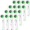 Sdiveson Confezione da 16 testine di ricambio Cross Clean compatibili con spazzolino elettrico Braun Oral B, bianco