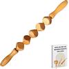 Ph Pro Heat Rullo Massaggio Legnooterapia Corpo Rilassante - Rullo Legno Massaggio Muscolare Cellulite - Rullo Massaggiatore Anticellulite Riduttore - Massaggio Mesoterapia Corpo Drenaggio Linfatico.