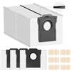NIXOOT 4 pezzi riutilizzabili sacchetti per aspirapolvere Dreame X50 Ultra Complete / X40 Ultra Complete / L10s Ultra Gen 2 / L10s Ultra / D10 Plus Gen 2 / Mova E30 Ultra Robot di ricambio 6 blocchi