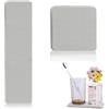 VIDSTW 2 Pezzi Tappetino Bagno Asciugatura Rapida Tappeto Diatomite Bagno 8x8cm, 30x8cm Assorbendo Pietra Lavandino Diatomite Antiscivolo Design Smussato per Lavandini Bordi Vasca Box Doccia