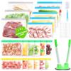Ferenando 20 Sacchetti Freezer con Zip Riutilizzabili (0.6-3.1L)