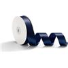 AOKSUNOVA Nastro Regalo 25 mm X 23 m, Nastro di Raso Decorativo per Matrimoni Nastri per Confezioni Regalo E Artigianato, Blu Scuro