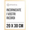 Estancia Cornice In Rovere 20x30 cm Con Vetro Plexi Infrangibile Cornice Portafoto 30x20 cm | Cornice In Rovere 20 x 30 Legno | Cornice In Legno 20x30 cm | Cornice In Rovere 20x30 cm