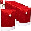 com-four® 8x fodere per sedie premium - Decorazioni natalizie per sedie - fodere protettive in un design natalizio - fodere per mobili da salotto - fodere per Natale