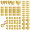 YiiHHooN 120 Pezzi di Adesivi Gratta e Vinci, 4 Dimensioni di Gratta e Vinci da Fare da Soli, Carte Autoadesive Gratta e Vinci Adesivi da Attaccare per Giochi di Partito Regalo Cartolina Artigianato