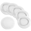 PATIKIL 9.5 Copri Sgabello Rotondo 6pz Elastico Rivestimento Sgabello Bar Cuscino Seduta Lavabile per Diametro 11-16 Sedia Bianco