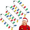 JOYIN 3 pezzi di LED per Natale collana di lampadina Accessori per la festa di Natale con 12 lampadine illuminate