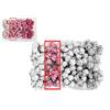 KADADSA 100 piccole rose artificiali miste rosa in cinque colori, fiori di carta di gelso 15-18 mm, fiori per matrimoni e scrapbooking (colore rosa 04)