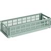 Hay - Cestino Colour Crate - Verde - Polipropilene riciclato - Designer Hay Studio