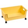 DECORNIJIA Contenitore Portaoggetti in Plastica Resistente con Ruote Scatola Scomparti Mobile per Sotto Scrivania Libreria Scorrevole per Camera e Ufficio Facile da Spostare e Organizzare
