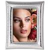 Valenti Argenti Cornice Portafoto in Argento Lucida con Cordoncino Lati Curvi cm 9 x 13 by