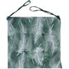 SaRani Coprisedie Cuscini Sedia Lacci a Fantasia Piume 4 Punti Imbottiti Double Face (6, Verde, 40x40 cm)