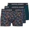 JACK & JONES Jacmaxwell Trunks 3 Pack SN, Navy Scuro, L (Pacco da 3) Uomo