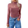 Avidlove Body da donna sexy, elegante, in tessuto a rete, a maniche lunghe, per rave, outfit da body, con scollo a roll, top in pizzo, per party, club, top da sera, bianco, XXL