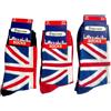 Bells Box Souvenirs Union Jack Socks - Calzini Londra - 6 paia di calzini da uomo UJ bandiera britannica - calzini Inghilterra, Multicolore, Taglia unica