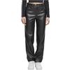 Urban Classics Tb6913-ladies Straight Leg Synthetic Leather Pants Pantaloni Casual, Nero, 32 Donna
