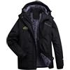 HAOLEI Giacca da Sci Impermeabile Donna Montagna Giacche Pile Invernale Antivento Cappotto con Cappuccio Giacche Softshell da Escursionismo da Donna Giacca Antivento Giacche Sportive e Tecniche