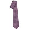 ESCLUSIVO ITALIANO - Cravatta Uomo Sette Pieghe In Seta Violetto Motivo Bologna