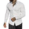 Generic Camicia da uomo elasticizzata non stirata anti-rughe Camicia da uomo classica in cotone slim fit Camicie elastiche casual formali per uomo Camicie casual con bottoni, 0b-bianco, M