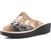 Valleverde Ciabatta Donna 58250 in Camoscio Beige EU 38