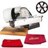 Berkel Affettatrice Home Line 200 Plus in nero con copertura coordinata di Berkel - taglierina da cucina con tagliacoltelli e tagliere in legno fatto a mano, pezzo unico - Offerta speciale