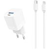 WTK Cavo e Wallplug (USB-C + Lightning) 20W - WTK - refurbished