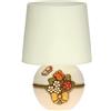THUN - Lampada da Tavolo Country Grande - Base Ceramica 25,5 x28,5 cm - h con Paralume 42 cm