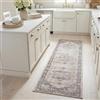 Safavieh Brentwood Collection BNT865B Medaglione invecchiato che non perde colore, antimacchia per soggiorno, camera da letto, 2 x 15 cm, panna/grigio